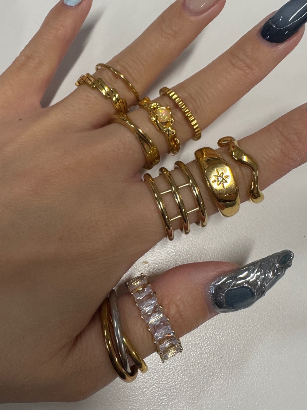 Gold Rings Bundle-Size 6